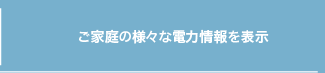 ご家庭の様々な電力情報を表示